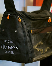 Odder Fitness Center Træningstaske orange knapper